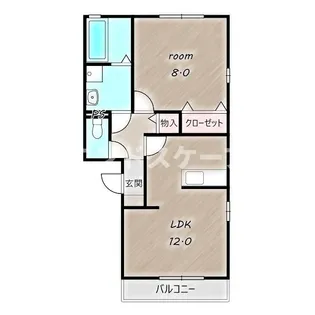 ヴェラハイツ M【201号室】の間取り
