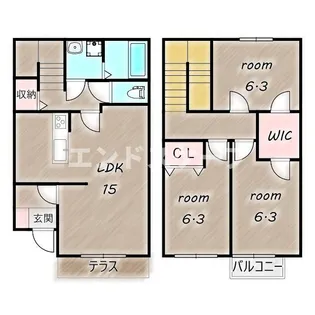 リーブルⅡの間取り