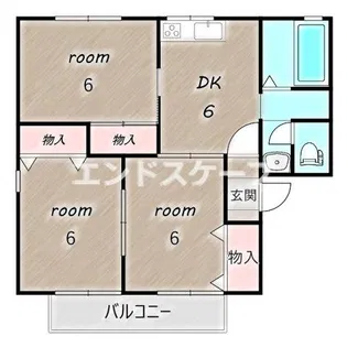 パミドールB【1階】の間取り