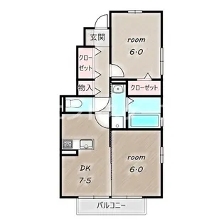 リベーラコート関根【1階】の間取り