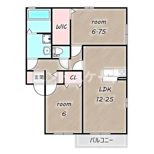 オルテンシアⅡ【2階】の間取り