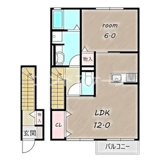 グランシエルB【2階】の間取り