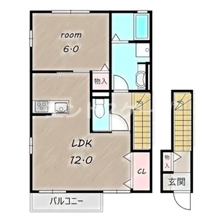 グランシエルB【2階】の間取り