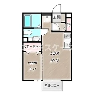 エスポワール A【1階】の間取り