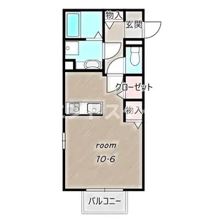 ディアコート A【2階】の間取り