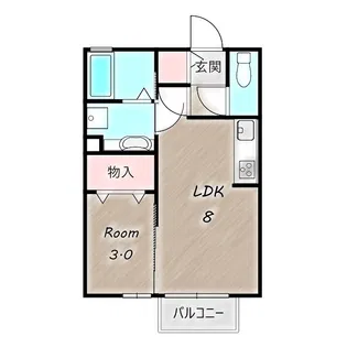 ヴィラフォレスタB【2階】の間取り