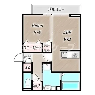 D-ROOM 紅雲町 A【2階】の間取り