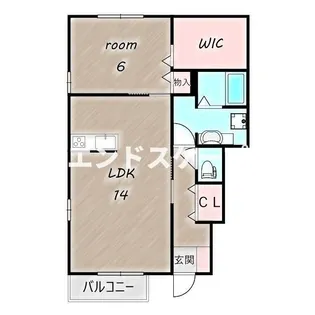 clair【1階】の間取り