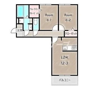 ガーネット【1階】の間取り