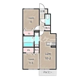 ルビー A【1階】の間取り