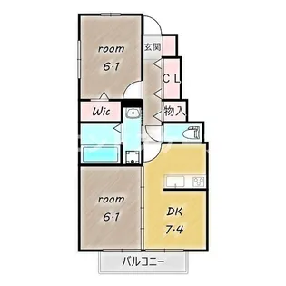 α台門【1階】の間取り