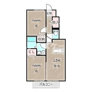 サンモール A【1階】の間取り