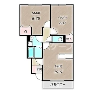 プリムヴェール上並榎 B【1階】の間取り
