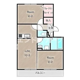 エトワール・トーゼ【2階】の間取り