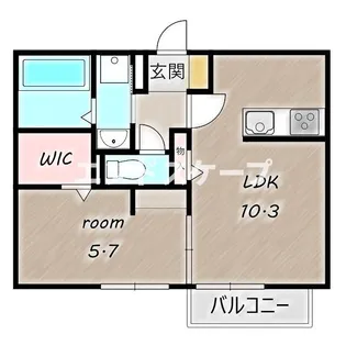 ピアニー【102号室】の間取り