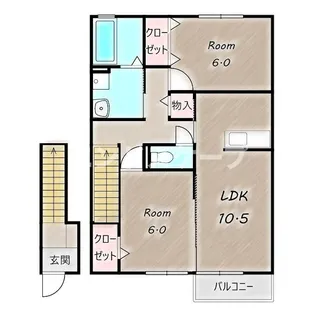 クリスタルコート【2階】の間取り