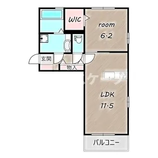 プライムアート【201号室】の間取り