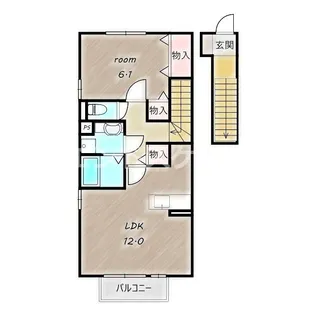 アンベリール【2階】の間取り