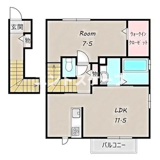 ノーブルシャイン B【2階】の間取り