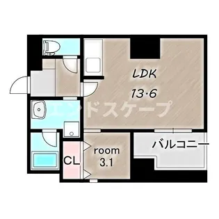 チェルキオ羅漢【302号室】の間取り