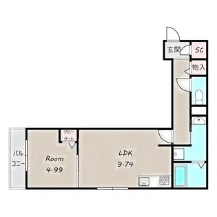 オペラハウス千代田【3階】の間取り