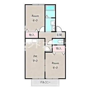 パーチェ D【102号室】の間取り
