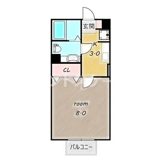 グローリア B【2階】の間取り