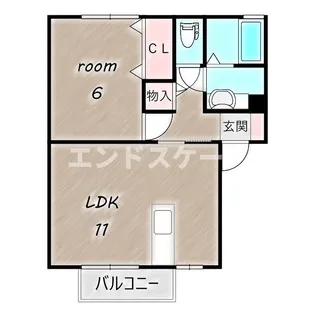 リ ジェル【2階】の間取り