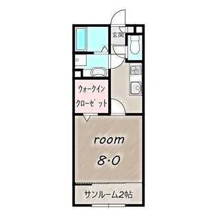 ルビーD【107号室】の間取り