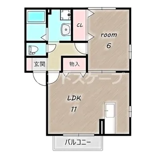 ドミールSUGURO【2階】の間取り