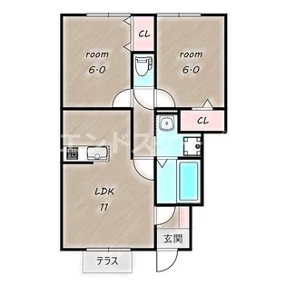 セトルガーデン【1階】の間取り