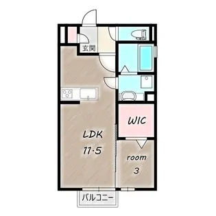 インセーム・ア・エリ【1階】の間取り