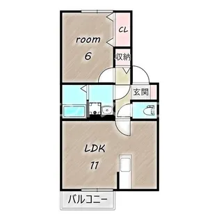 パルクヴェール【2階】の間取り