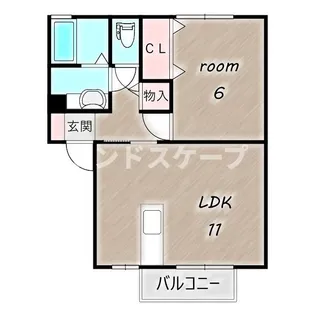 ムグンファ【101号室】の間取り