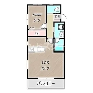 高崎栄町スターレジデンス【4階】の間取り
