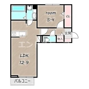 ブルーシェル【2階】の間取り