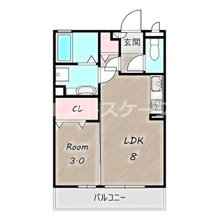 マリオーネ八千代【3階】の間取り