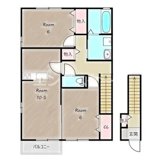 オペラハウス野中【2階】の間取り