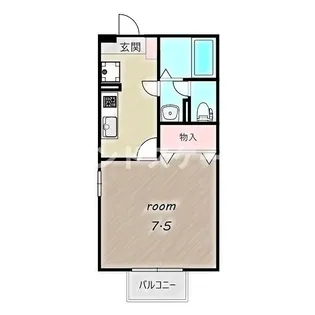 1Kの間取り画像