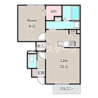 ローズA【1階】の間取り