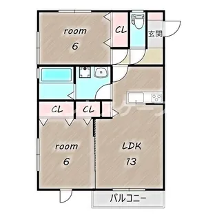 コージーネスト B【2階】の間取り