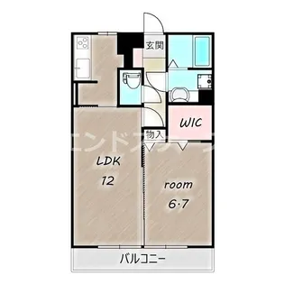 カーサ・プリメーラ【308号室】の間取り