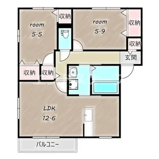 プレミール A棟【2階】の間取り