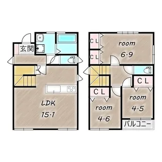 パーチェ飯塚の間取り