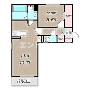グランメールC【1階】の間取り