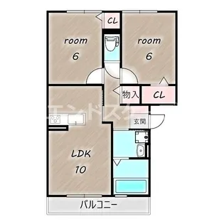 エステイトZEN C【1階】の間取り