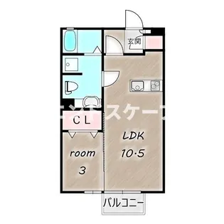 パルハイム2003 A/B/C【1階】の間取り