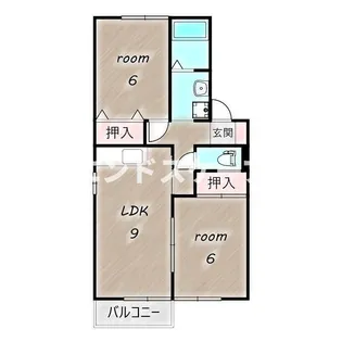 サンライズヒル B【2階】の間取り