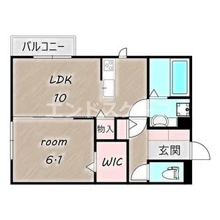 МNハウス中居【1階】の間取り