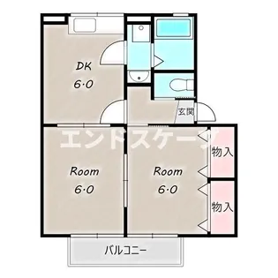 御料所ガーデン H【1階】の間取り
